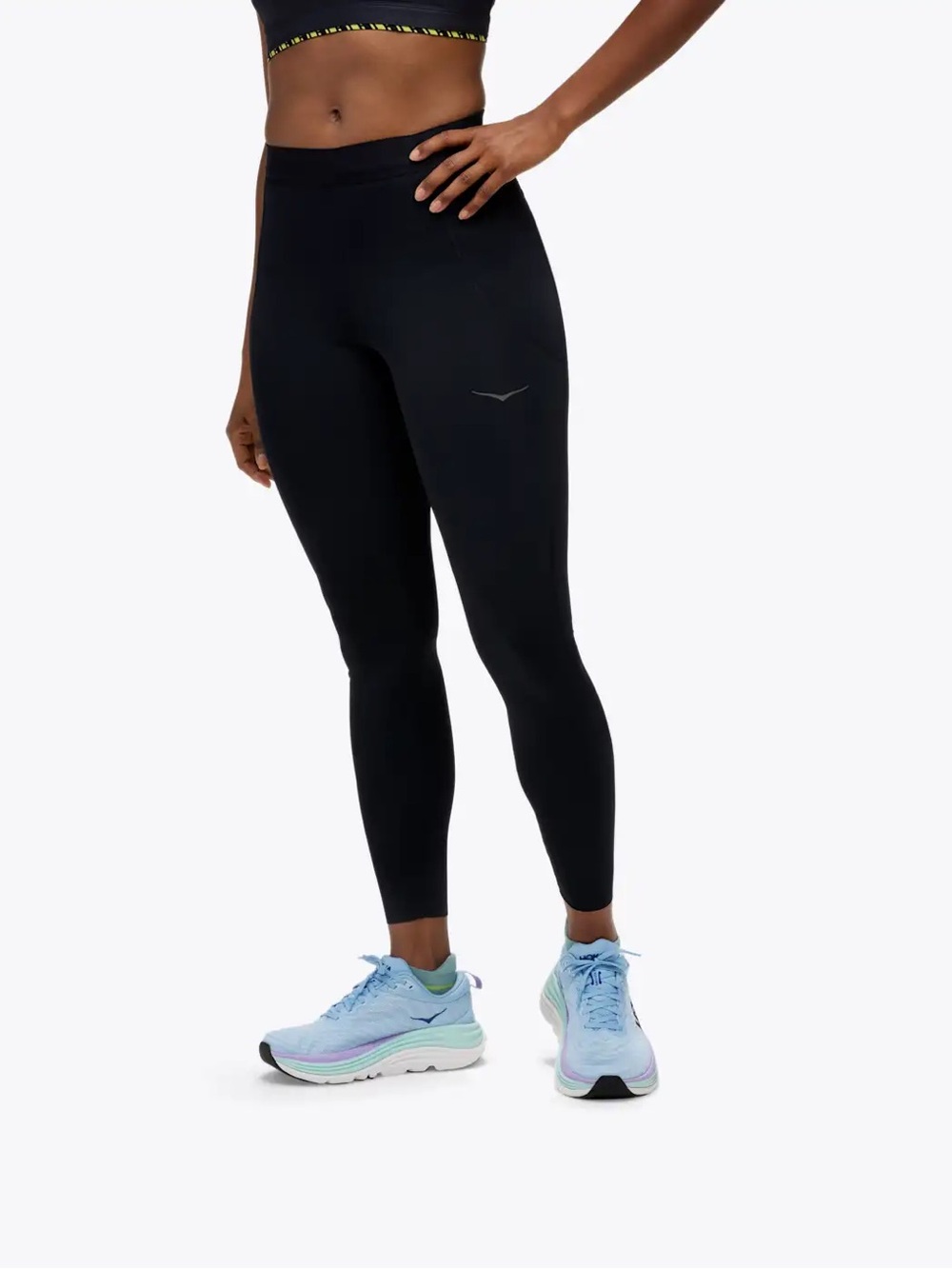 Hoka Black High-Rise Performance Leggings